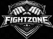 gemini 2.5 flash image fight zone mma logo black and white high contrast grunge texture heavy metal sty 1