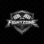 Image actuelle : gemini 2.5 flash image fight zone mma logo black and white high contrast grunge texture heavy metal sty 1